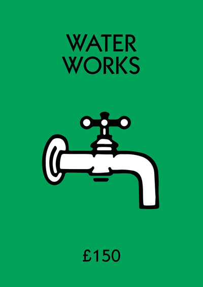 Personalised Water Works Bathroom Print