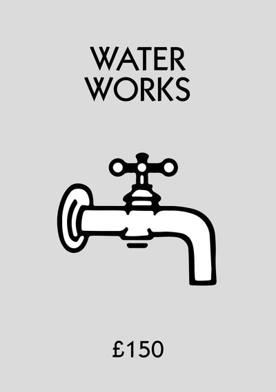 Personalised Water Works Bathroom Print