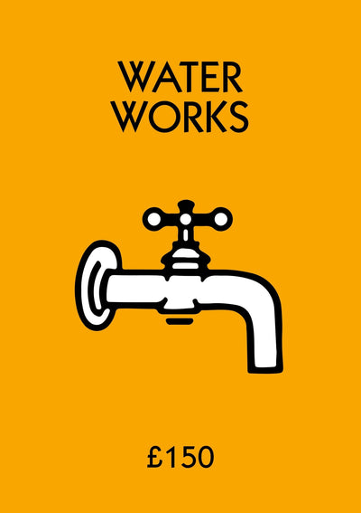 Personalised Water Works Bathroom Print