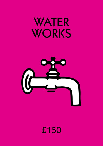 Personalised Water Works Bathroom Print