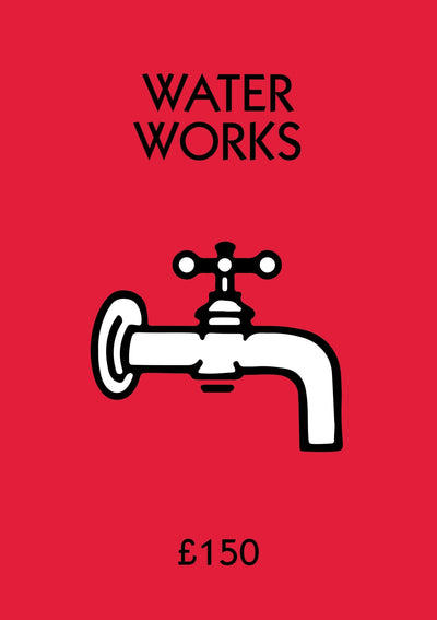 Personalised Water Works Bathroom Print