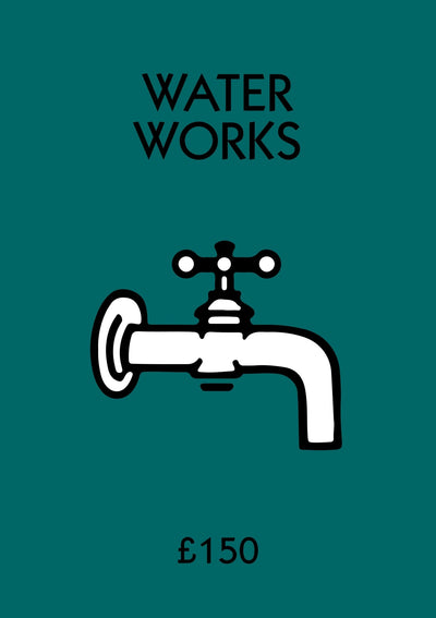 Personalised Water Works Bathroom Print