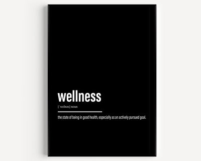 Wellness Definition Print - Magic Posters