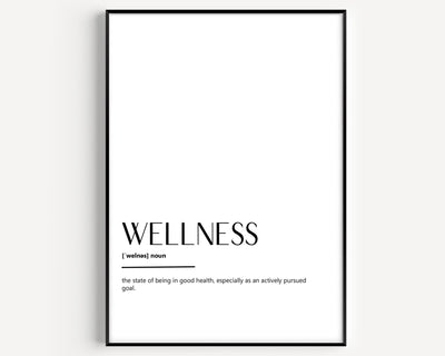 Wellness Definition Print - Magic Posters