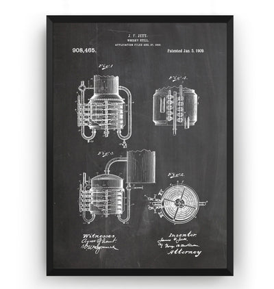 Whiskey Still 1909 Patent Print - Magic Posters