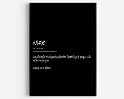 Wine Definition Print - Magic Posters