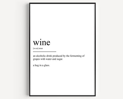 Wine Definition Print - Magic Posters