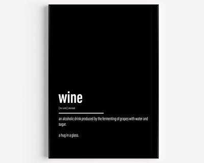 Wine Definition Print - Magic Posters