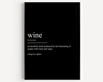 Wine Definition Print - Magic Posters