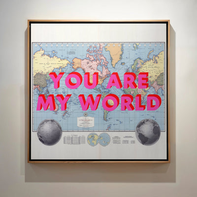 World Retro Pop Art Map Print - Magic Posters