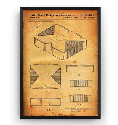 X Console 2001 Patent Print - Magic Posters