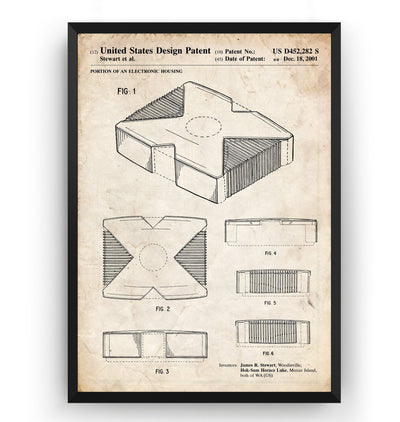 X Console 2001 Patent Print - Magic Posters