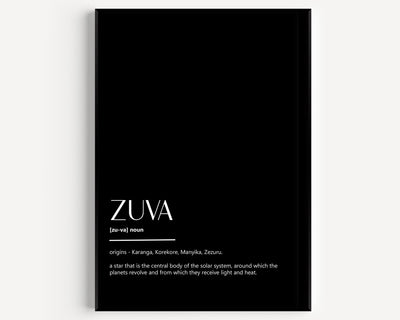 Zuva Definition Print - Magic Posters