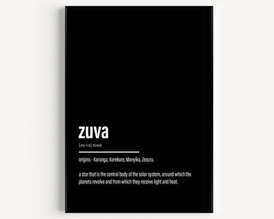 Zuva Definition Print - Magic Posters