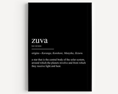 Zuva Definition Print - Magic Posters