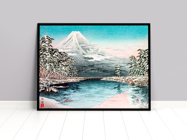 Mount Fuji From Tagonoura, Snow Scene By Hiroaki Takahashi - Magic Posters