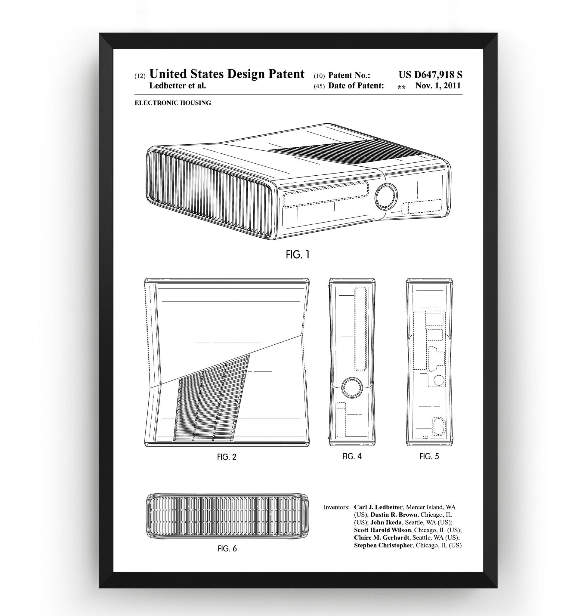 360 S Console 2011 Patent Print - Magic Posters
