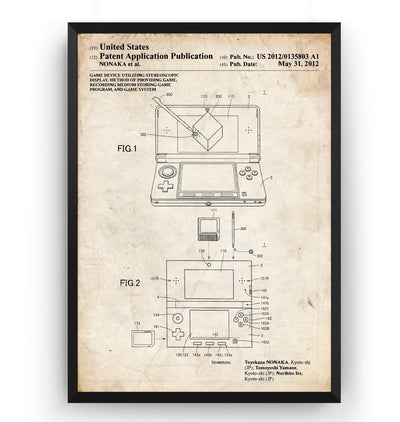 3DS 2012 Patent Print - Magic Posters