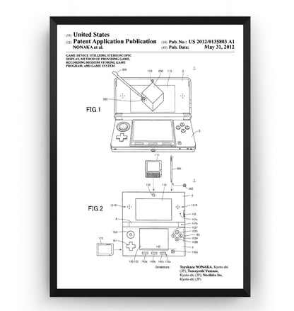 3DS 2012 Patent Print - Magic Posters