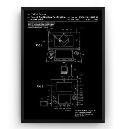 3DS 2012 Patent Print - Magic Posters