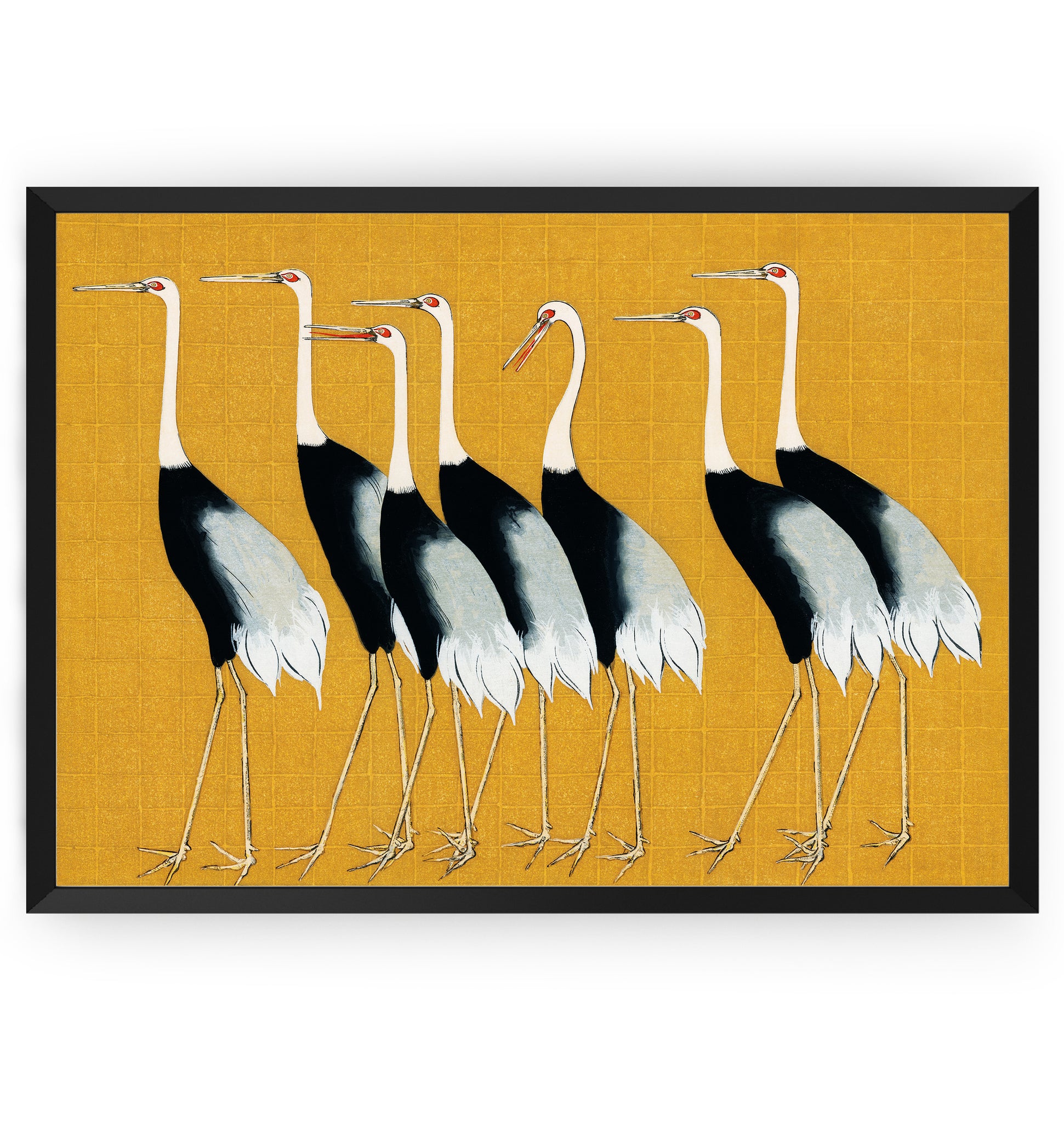 Ogata Korin Red Crowned Crane Bird Print - Magic Posters