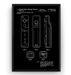 Game Controller 2008 Patent Print - Magic Posters