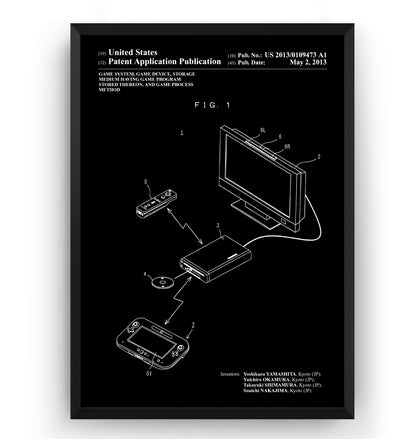 Retro Console 2013 Patent Print - Magic Posters