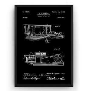 Cow Milking Machine 1900 Patent Print - Magic Posters