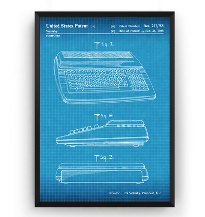 Commodore 1985 Patent Print - Magic Posters