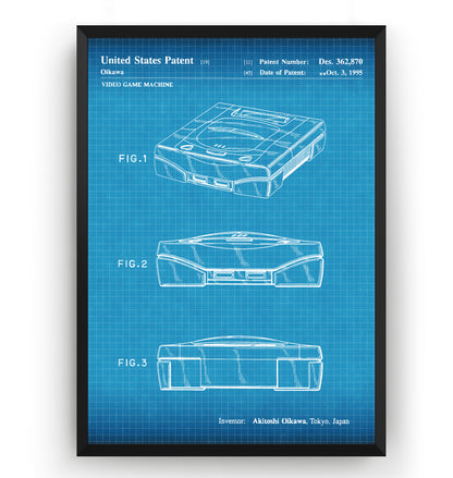 Saturn 1995 Patent Print - Magic Posters