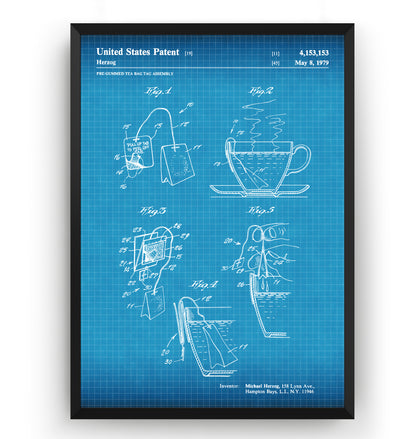 Tea Bag 1979 Patent Print - Magic Posters