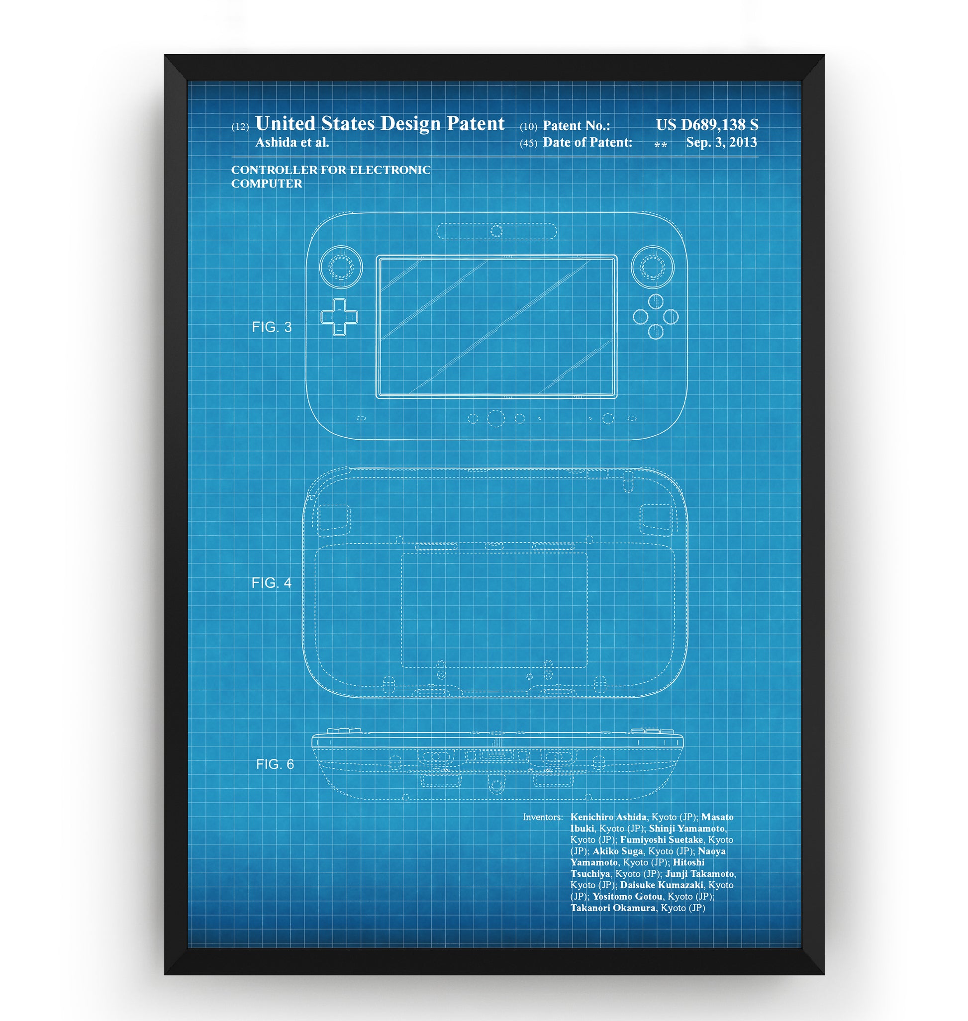 Game Controller 2013 Patent Print - Magic Posters