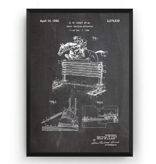 Horse Training Apparatus 1942 Patent Print - Magic Posters