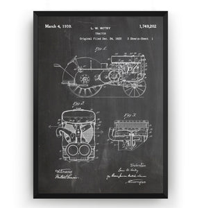 John Deere Tractor 1930 Patent Print - Magic Posters