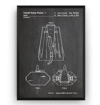 LV Rucksack 1993 Patent Print - Magic Posters