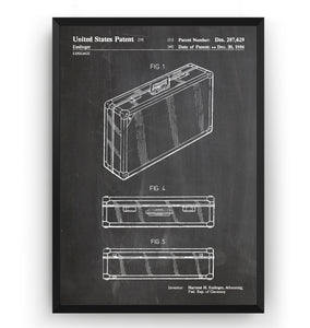 LV Luggage Suitcase 1986 Patent Print - Magic Posters