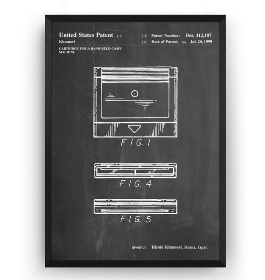 Neo Geo Pocket Cartridge 1999 Patent Print - Magic Posters