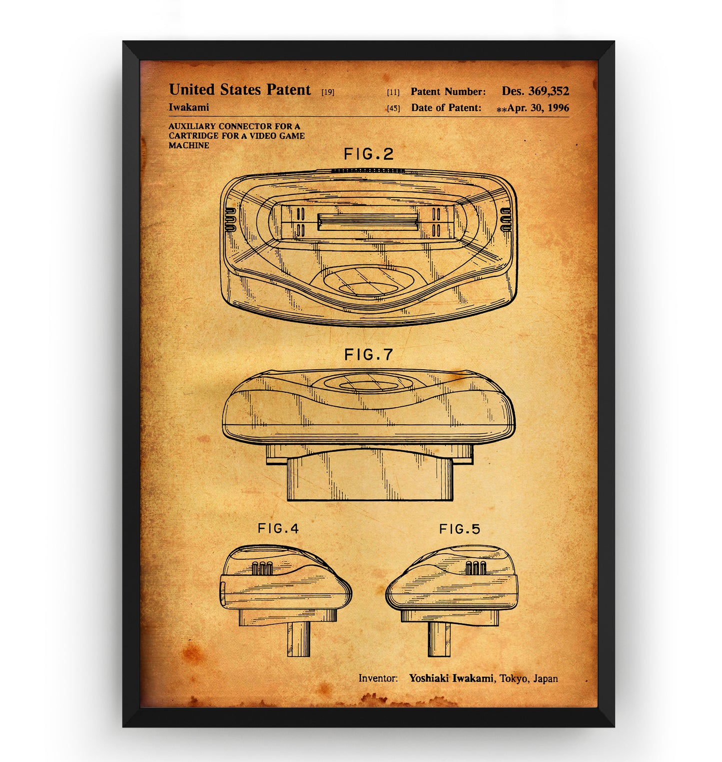 Genesis 32X 1996 Patent Print - Magic Posters