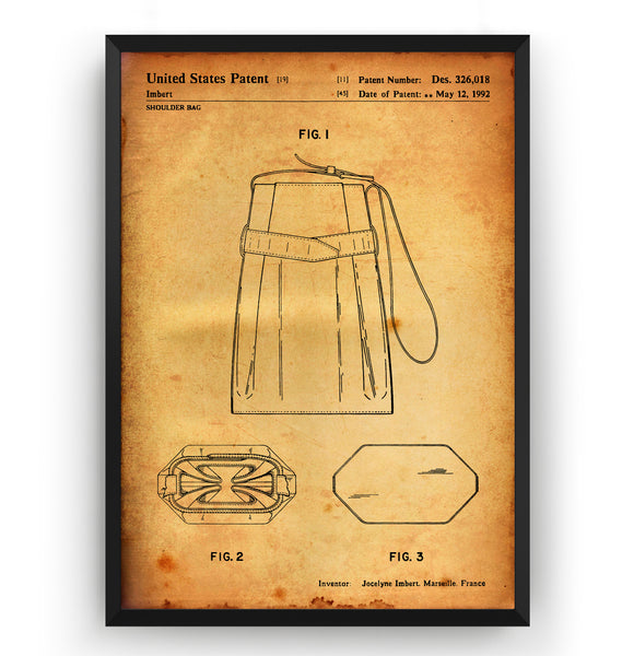 LV Shoulder Bag 1992 Patent Print - Magic Posters