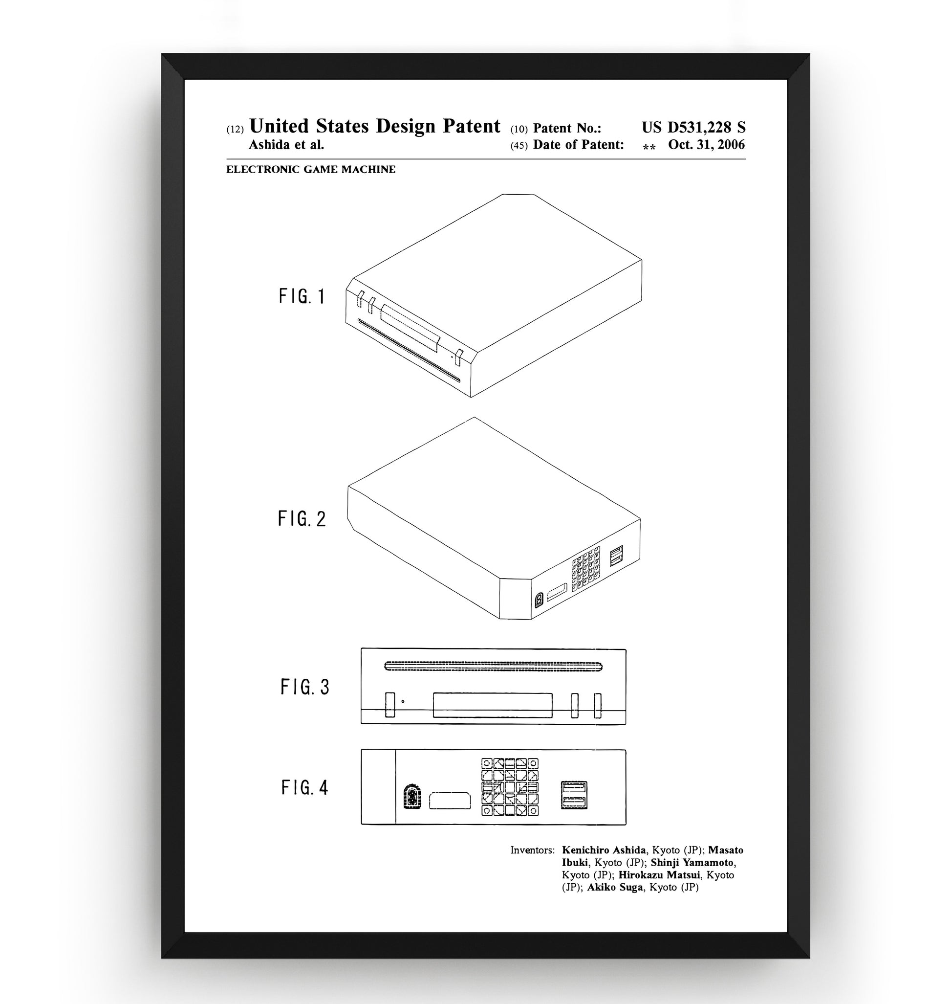 Games Console 2006 Patent Print - Magic Posters