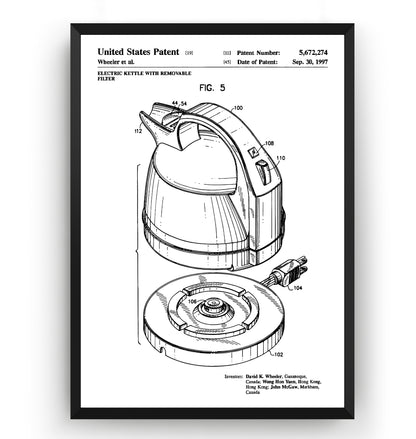 Electric Kettle 1997 Patent Print - Magic Posters