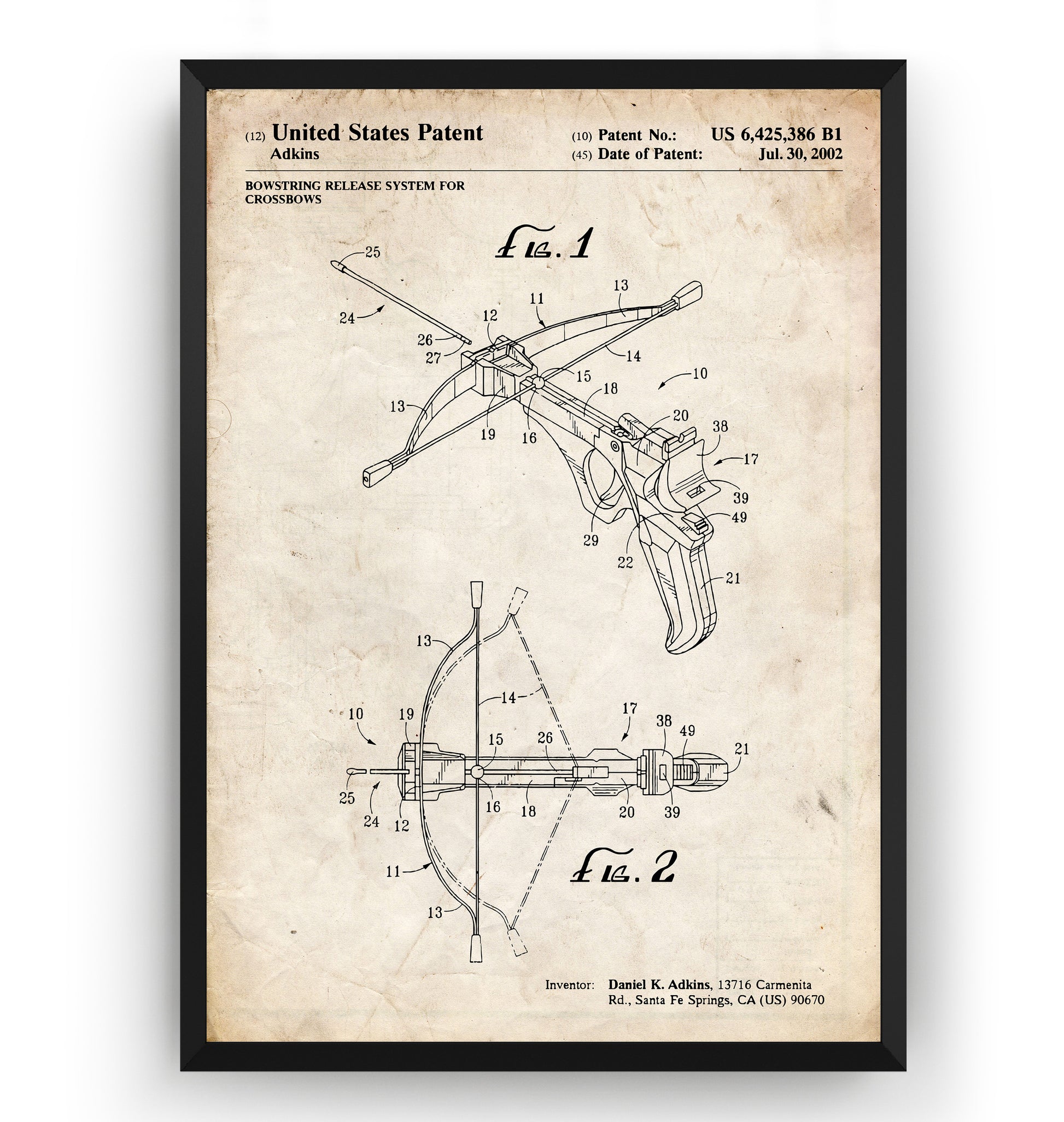 Crossbow 2002 Patent Print - Magic Posters