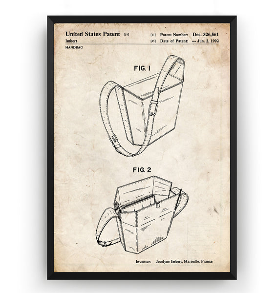 LV Handbag 1989 Patent Print - Magic Posters