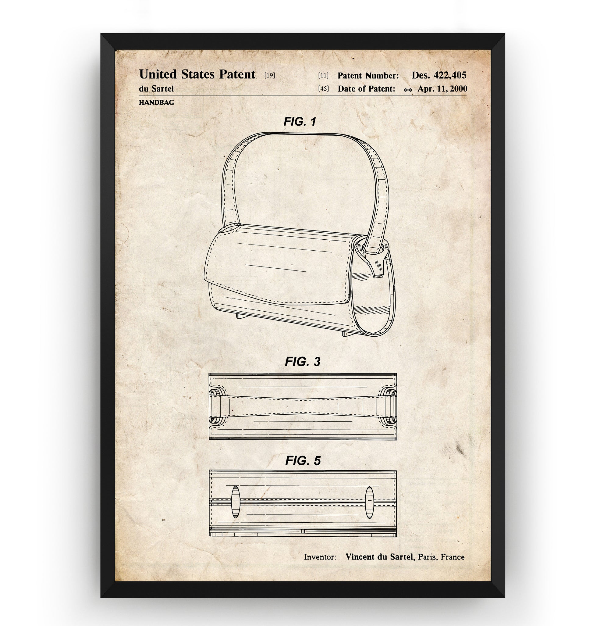 LV Handbag 2000 Patent Print - Magic Posters