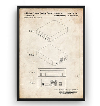 Games Console 2006 Patent Print - Magic Posters