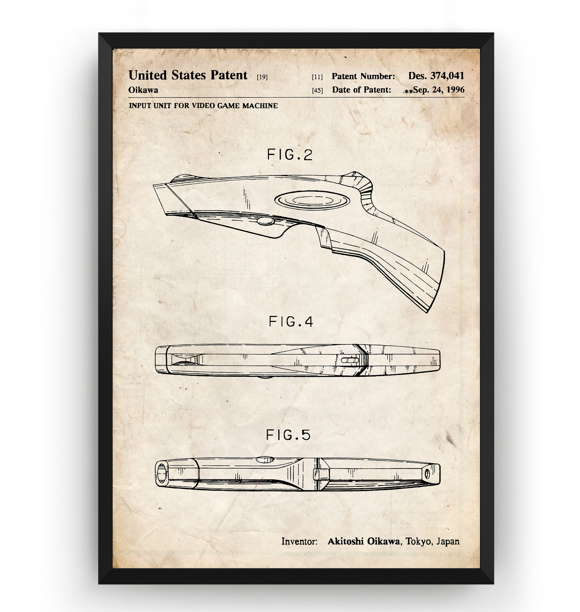Light Gun 1996 Patent Print - Magic Posters