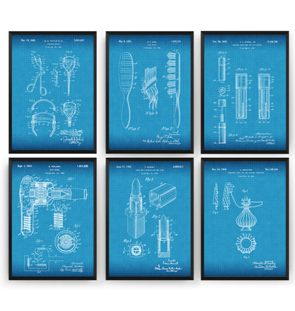 Beauty Set Of 6 Patent Prints - Magic Posters