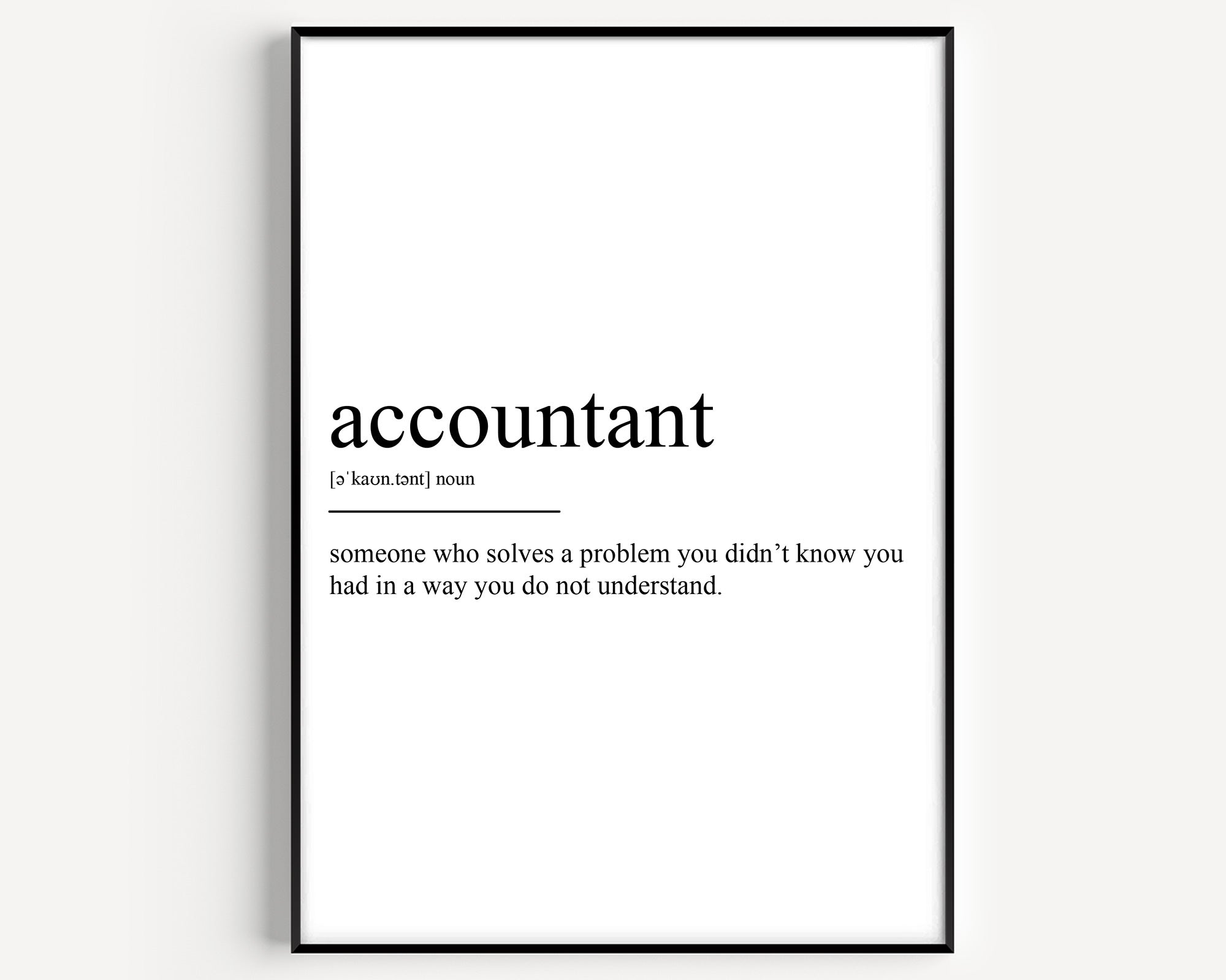 Accountant Defination Accountant Definition Print V2 - Magic Posters