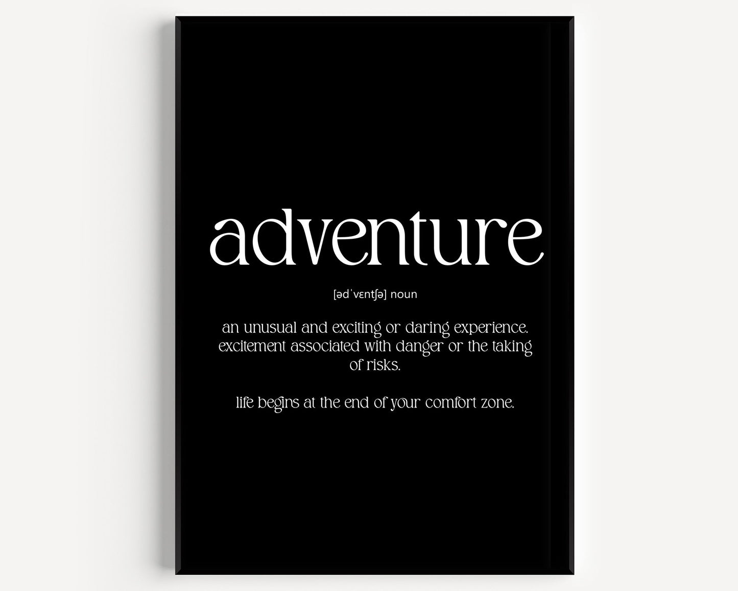 Adventure Definition Print - Magic Posters