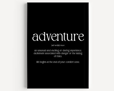 Adventure Definition Print - Magic Posters